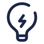 Lightbulb Bolt SVG Icon